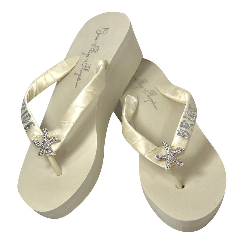 Starfish Rhinestone Beach Bride Flip 