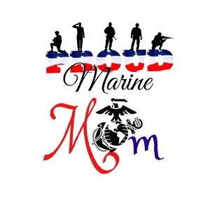 Download Armed Forces Mom Patriotic Proud Marine Mom Digital Download Sublimation Design Mama 4th Of July Momma Shirt Clipart American Usa Clip Art Art Collectibles Minyamarket Com