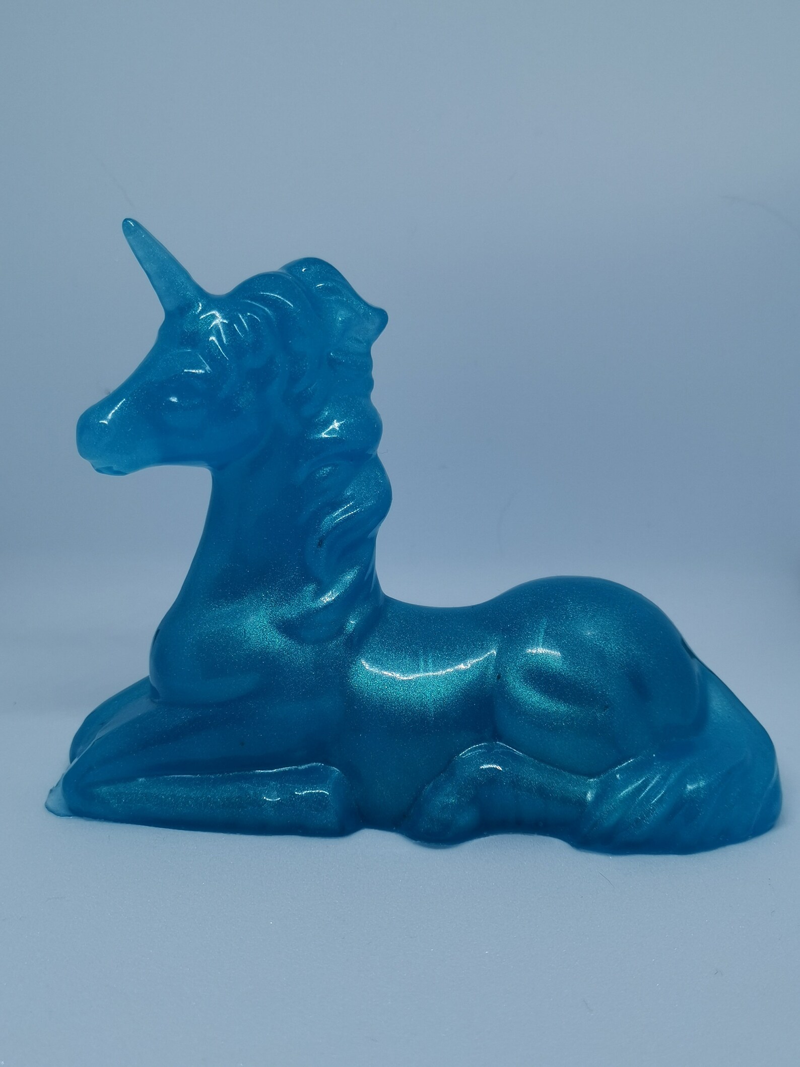 Unicorn figure in resin epoxy resin / Customizable Etsy