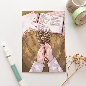 Cottagecore Meadow Daydreams Postkarten Stil Kunstdruck