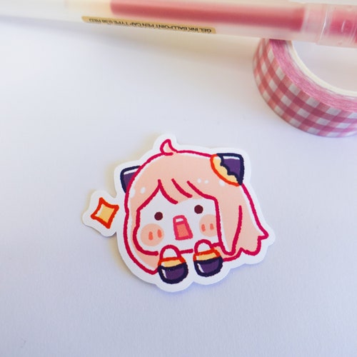 Cute Chibi Anya Anime Decal Sticker - Etsy Singapore