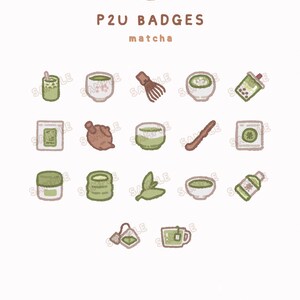 Matcha Badge-paket P2U [17] ⋮ Twitch/Youtube/Discord