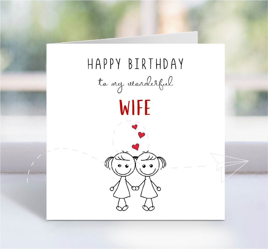 Same Sex Wife Birthday Card Happy Birthday to My Wonderful Xxx Pic Hd