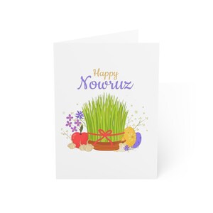 Norooz Norooz Mubarak Persische Neujahrskarte Haftseen Grußkarten innen blanko (1, 10, 30, und 50 Stück)