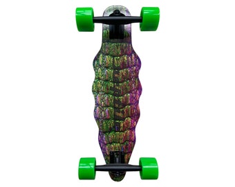 Reptile Skateboard, Mini Longboard, grün