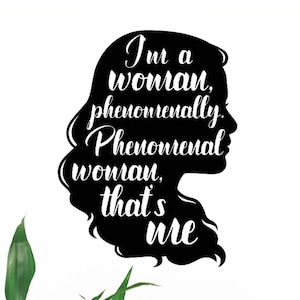 Phenomenal Woman 2 - vinyl wall decal