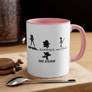 Garnet, Amethyst, and Pearl... and Steven! - Accent Coffee Mug, 11oz