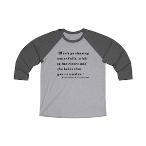 Waterfalls - Klaus Hargreeves - Unisex Tri-Blend 34 Raglan Tee