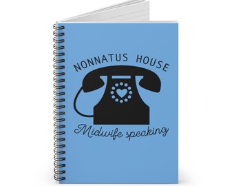 Midwife Speaking 1 - Spiral Notebook - Ruled Line