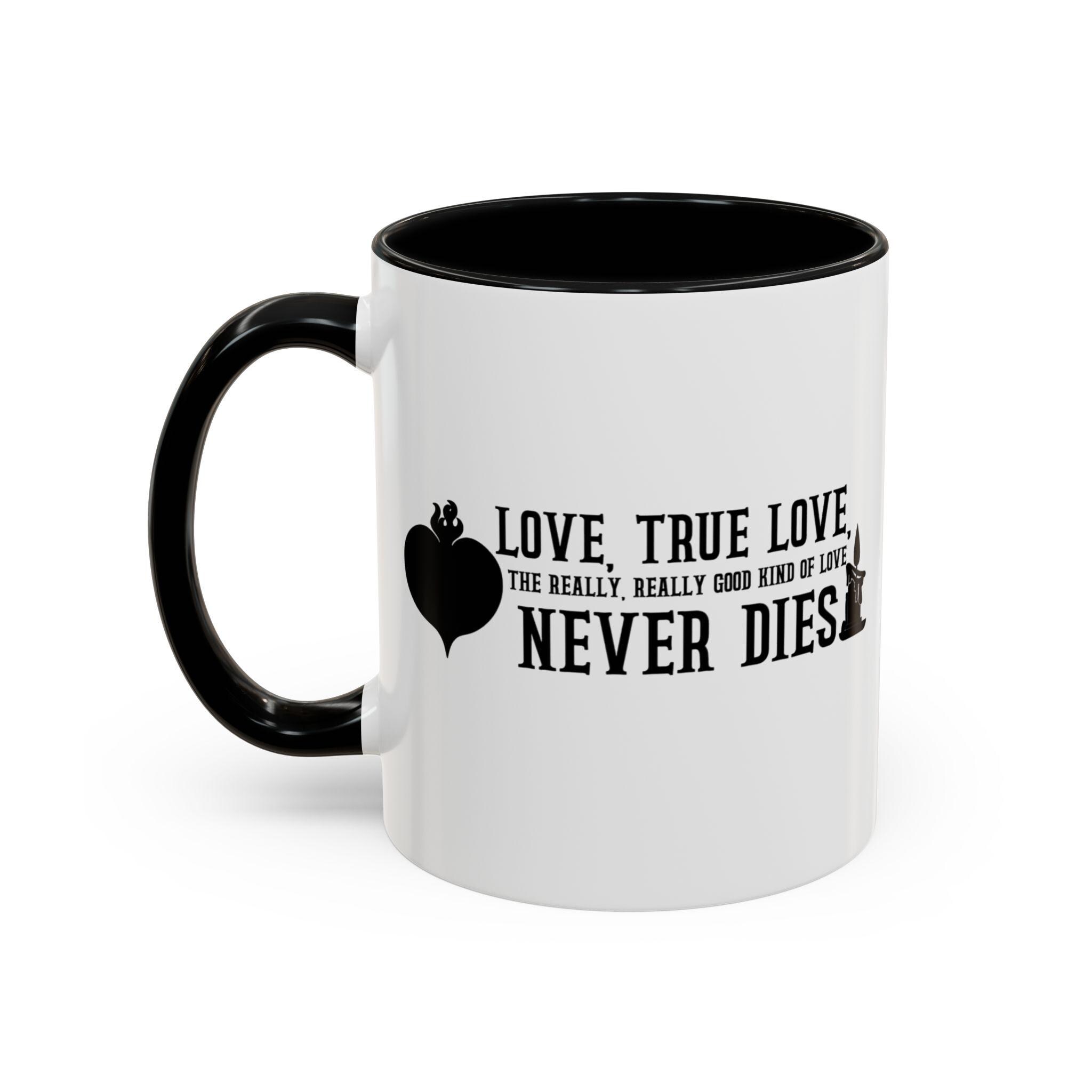 8oz BLACK True Love Never Dies Flask 8oz BLACK True Love Never Dies Flask
