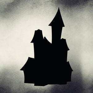 Spooky House B - vinyl wall decal