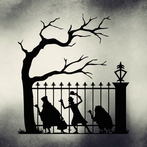 Hitchhiking Ghosts at the Haunted Mansion- vinyl wall decal