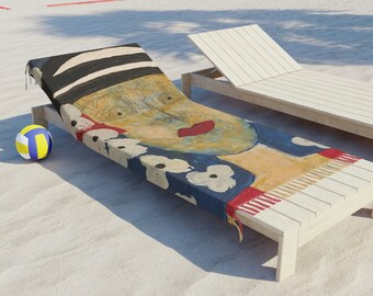 Tassle Beach Towel | Boho Summer Style - Paris. Stand out while you lay down, no boring blankets allowed! Coordinate with our other items.