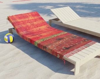 Tassel Beach Towel | Boho Strawberry. Stand out while you lay down, no boring blankets allowed! Coordinate with our bags, bottles, & more.