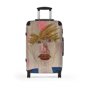 Unieke koffer - reisorganisator roterende dubbele wielen - Paul - vintage geïnspireerde Boho. Nooit meer bagage verwarren!