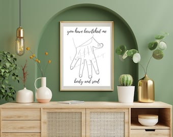you have bewitched me body and soul - mr. darcy digital print - poster digital file - pride and prejudice