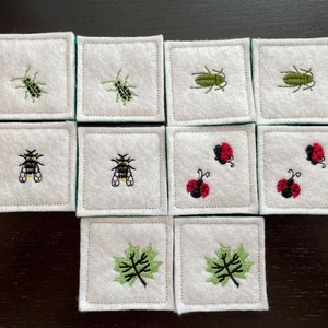 Bug matching and memory game For kids handmade image 4