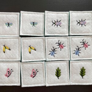 Bug matching and memory game For kids handmade image 5