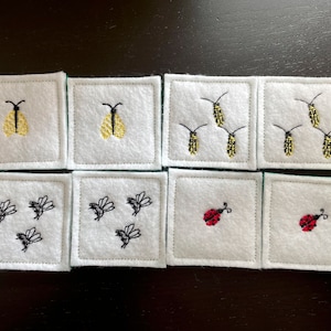 Bug matching and memory game For kids handmade image 6