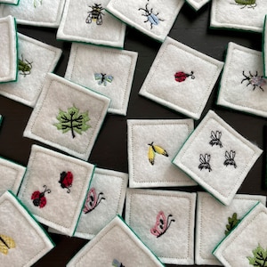 Bug matching and memory game For kids handmade image 2