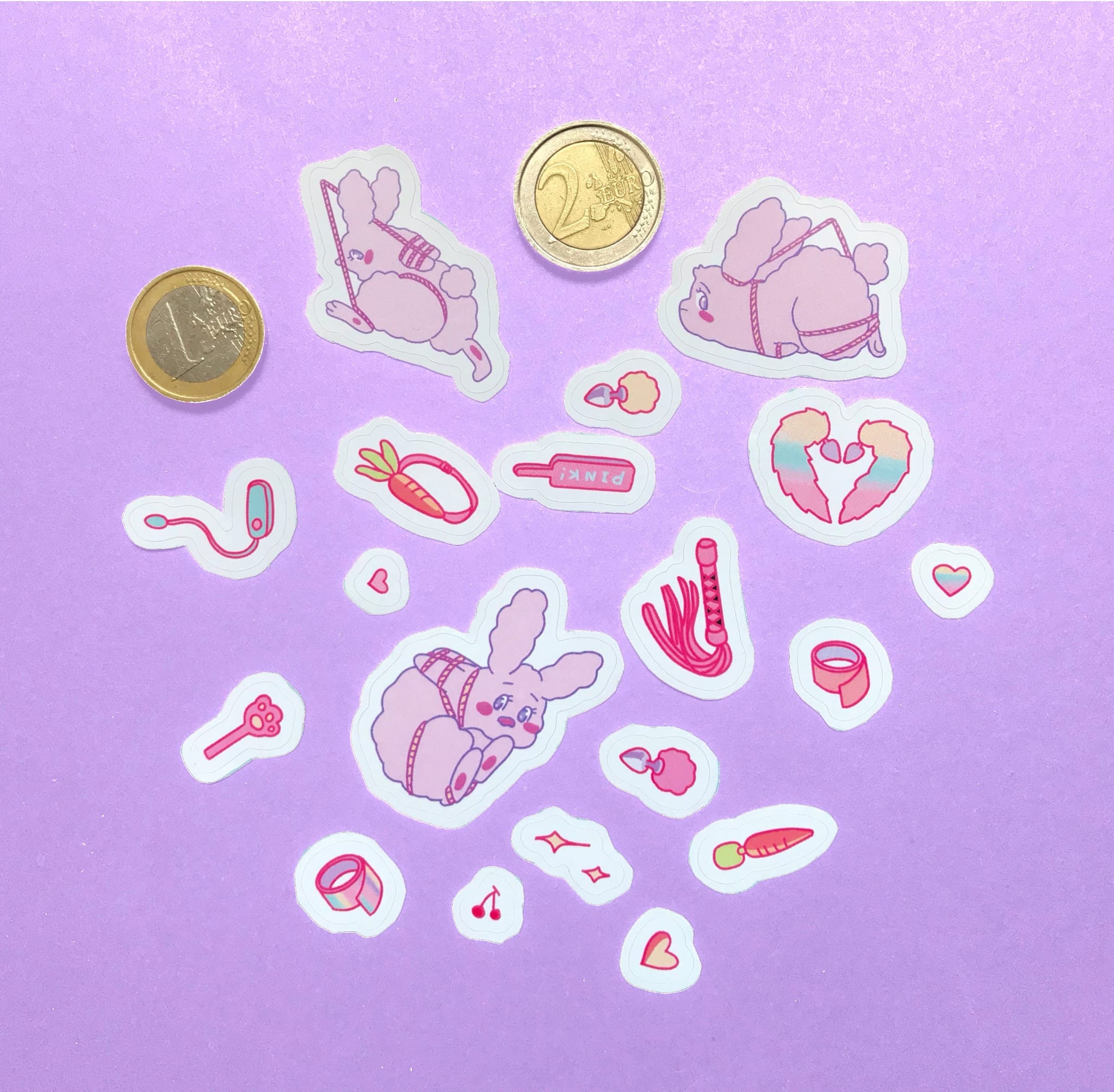 Rope Bunny Stickers Etsy