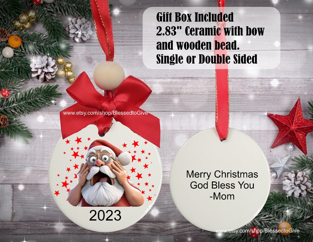 Santa Christmas Funny Christmas Decor Funny Family Gift Etsy