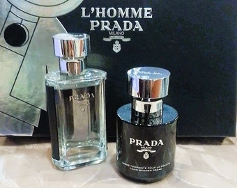 Prada L'homme Set Duo: Eau De Toilette 50 Ml Spray - Etsy Prada L'homme Set Duo: Eau De Toilette 50 Ml Spray - Etsy
