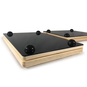 40x30 LUNAR BLACK Speaker Stands, Anti-vibration desk stands, Decoupling, Handmade assembly and finish, Divion Audio Design