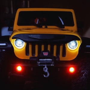 Axial Scx24 Jlu Jeep / Gladiator Angry Face Ghost Face Grill Cover and