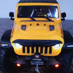 Axial Scx24 Jlu Jeep / Gladiator Angry Face Ghost Face Grill Cover and