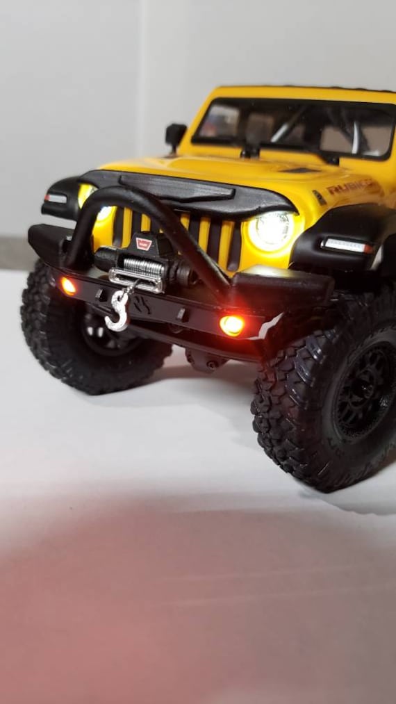 Axial Scx24 Jlu Jeep /gladiator Stock Bumper Stinger Bar Upgrade