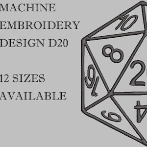 D20 Various sizes Applique
