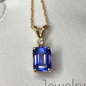 Real tanzanite necklace sale