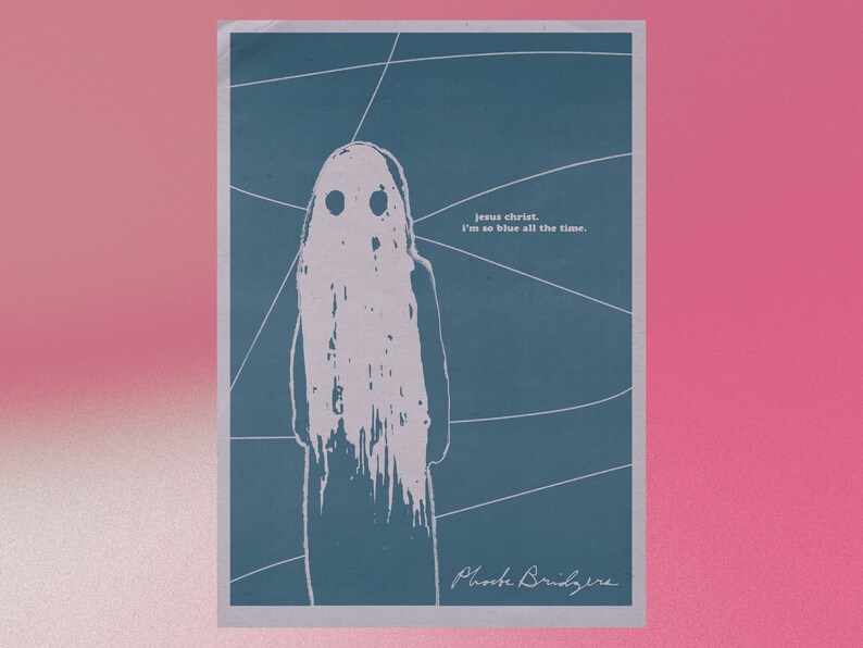 A4 Phoebe Bridgers - Funeral DIGITAL PRINT | Stranger in the Alps music poster | lyric poster | typographic poster | digital download merch 