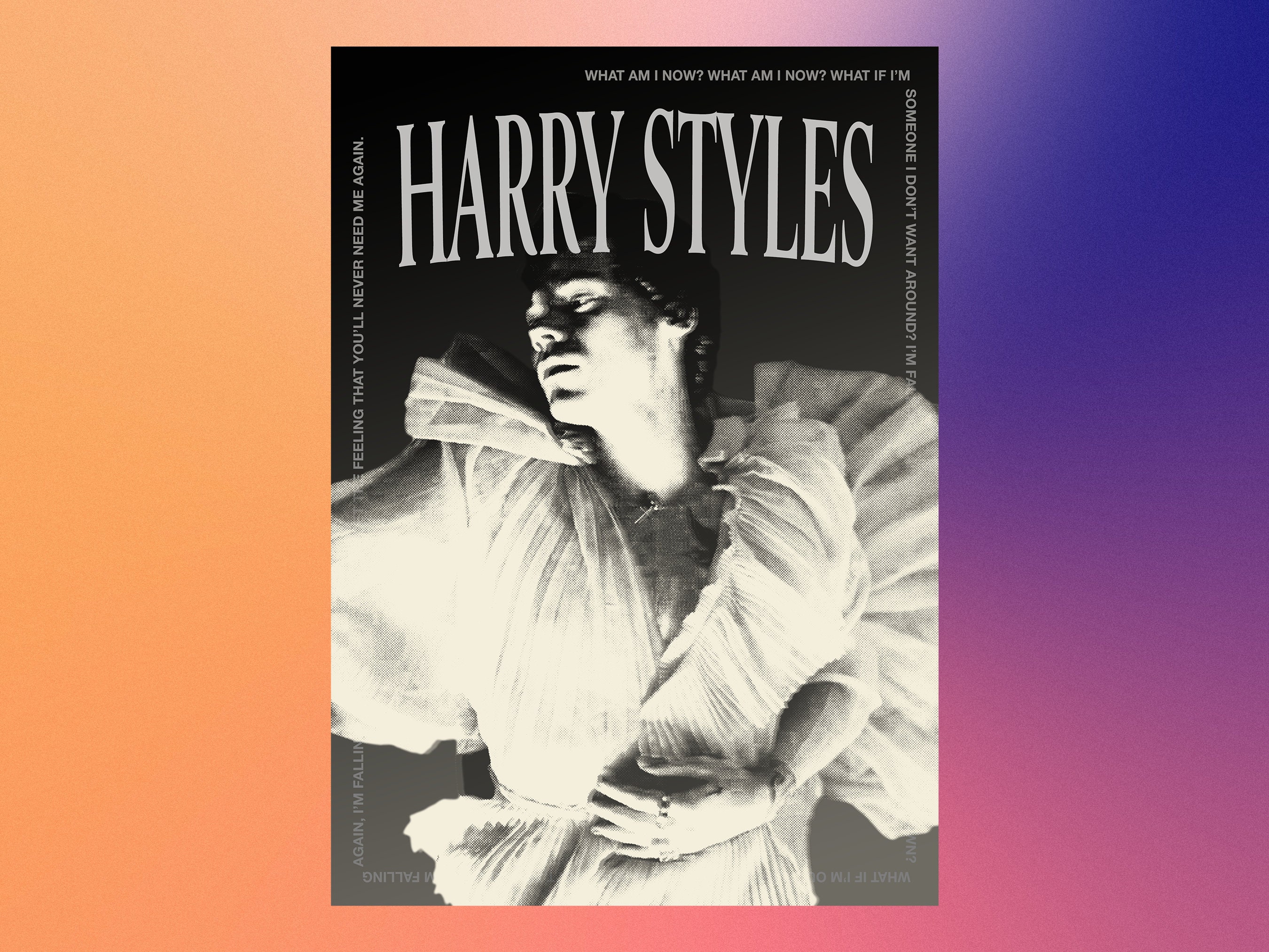 A4 Harry Styles Falling DIGITAL PRINT 