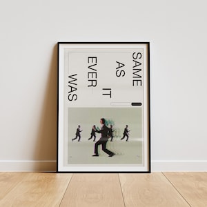 Talking Heads - Once In A Lifetime | PRINTABLE DIGITAL DOWNLOAD | music poster | digital art | poster | David Byrne | gift | 70s print
