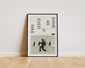 Talking Heads - Once In A Lifetime | PRINTABLE DIGITAL DOWNLOAD | music poster | digital art | poster | David Byrne | gift | 70s print
