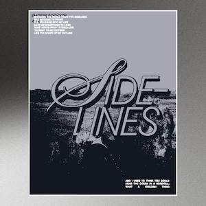PHOEBE BRIDGERS, Sidelines - digital print/downloable | wall art | lyric poster | merchandise