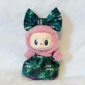 labubu pelham panthers clothes, labubu custom, labubu handmade clothes, labubu school clothes, labubu clothing sets