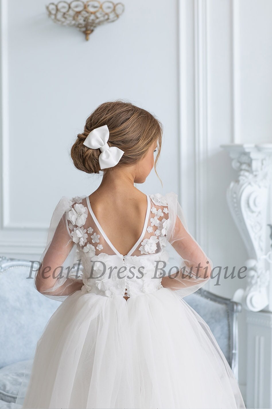 Abito Da Bambina Con Paillettes E Tulle - Corto Senza Maniche - Rosa/Multicolore Per Matrimonio, Comunione E Feste (4-5 Anni)