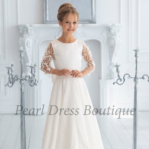 White Toddler Communion Party Gown GCHK151 main image 1