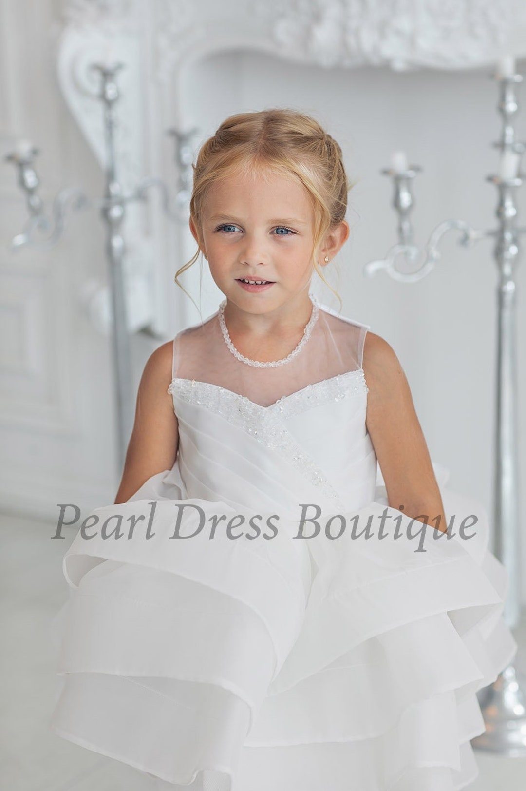 Baby Birthday Dress Ivory Flower Girl Dress Girl Ball Gown Etsy