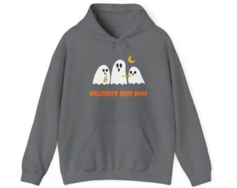 Sudadera con capucha fantasma de Boos Band: sudadera unisex de Halloween para amantes de la música