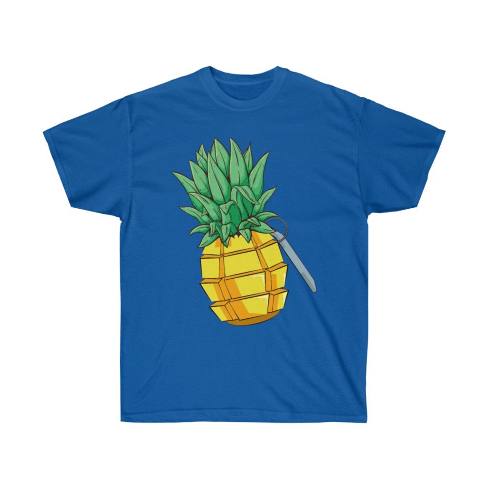 Pineapple Grenade illustration Shirt creative Shirt Etsy