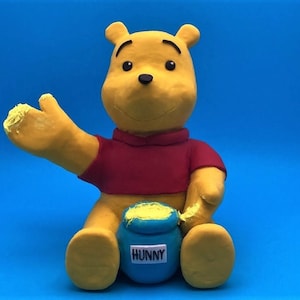 Handmade Polymer Clay Winnie the Pooh Figure/Cake Topper