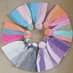 Ombre Slouchy Crochet Beanie
