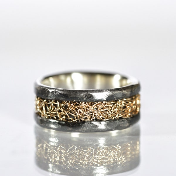 Eheringe, handgefertigte Eheringe, Jubiläumsringe, Ringe, individuelle Ringe, keltische Silber- und 14-Karat-Goldringe