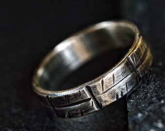 Unique wedding band, , rustic engagement ring, couple promise ring