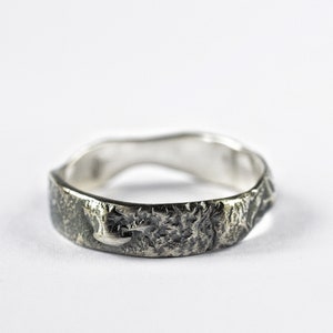 Wedding band rings, viking wedding ring, men&#39;s wedding band, rustic silver ring, mens engagement ring