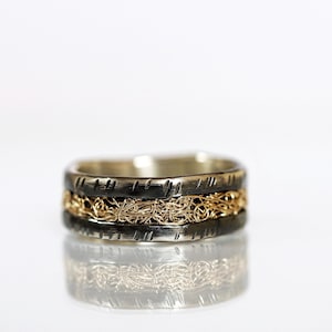 Wedding unique ring, alternative ring for man, Celtic wedding ring, personalized ring